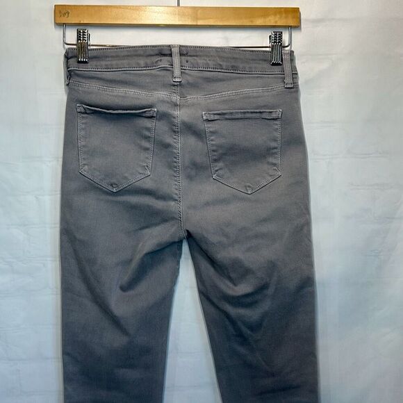 L'agence Brigitte Mid Rise Skinny Gris Gray Jeans Size 27 - Picture 4 of 9